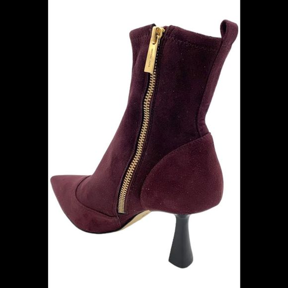 Michael Kors Women's Clara Heeled Dress Booties Merlot - Medium - Picture 3 of 3